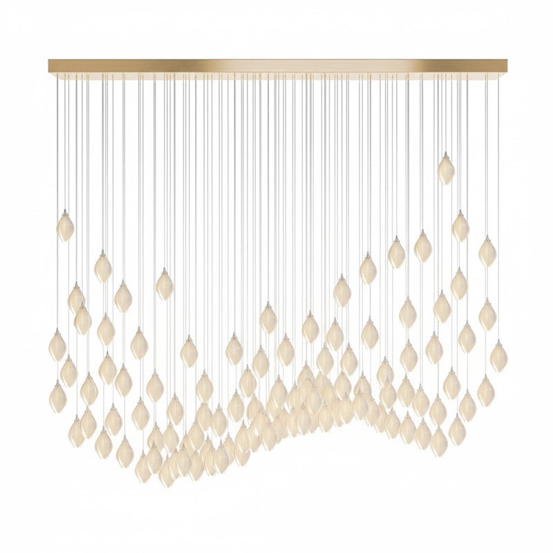 Galaxy Celeste Flora Crystal Spiral Chandelier