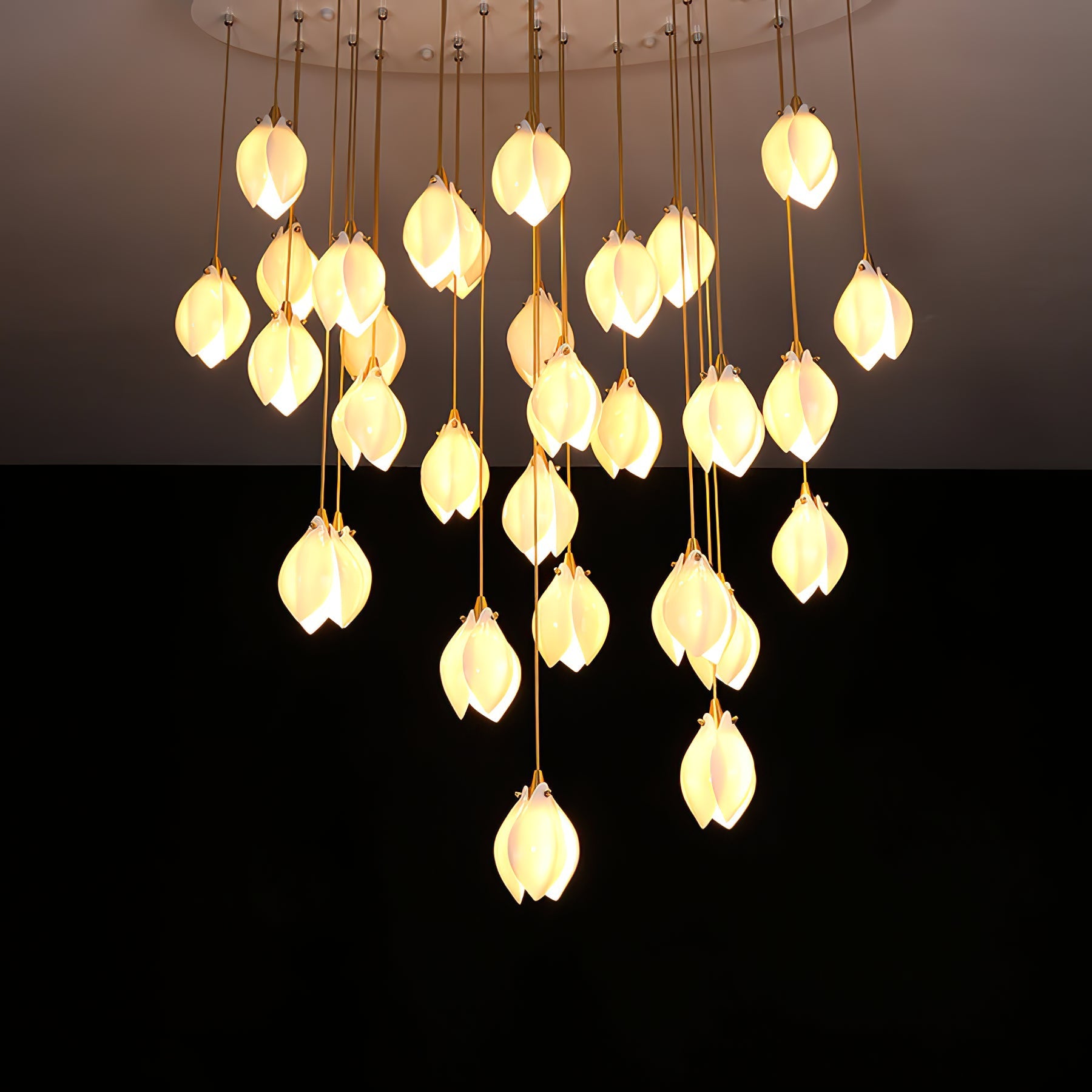 Galaxy Celeste Flora Crystal Spiral Chandelier