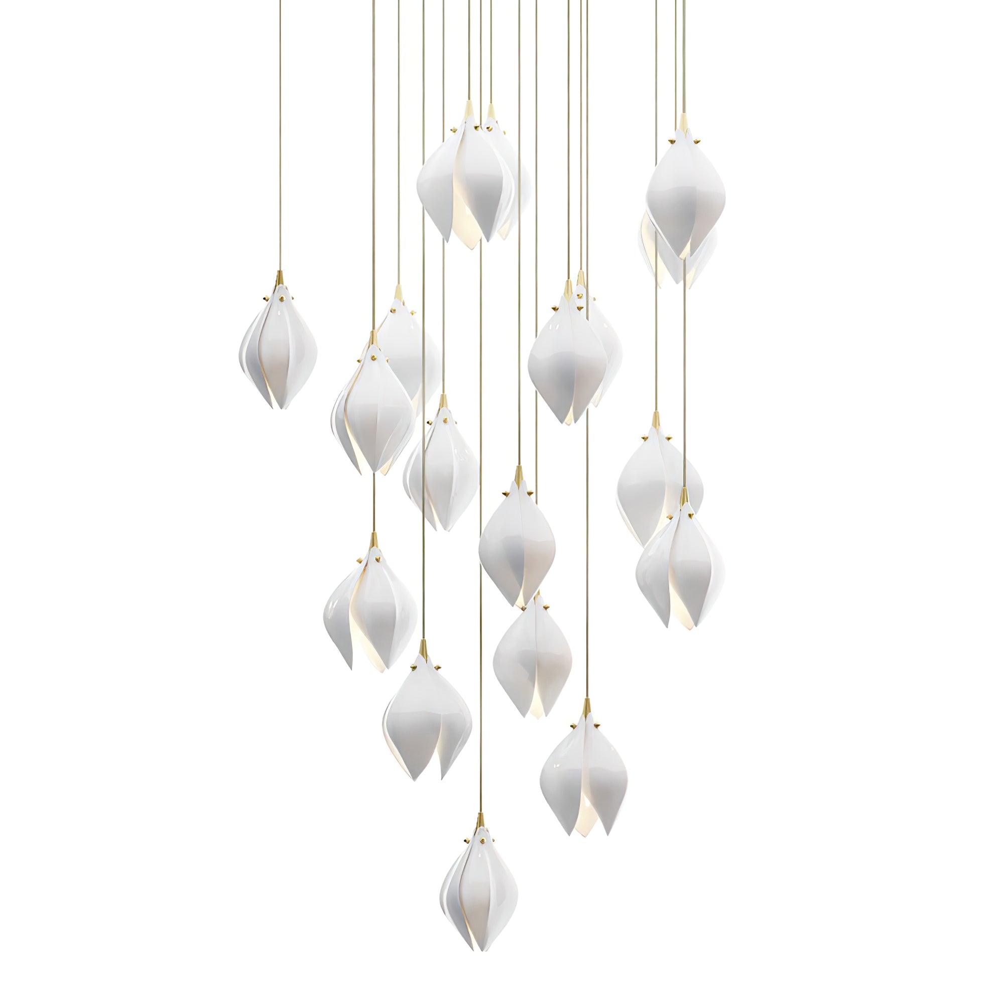 Galaxy Celeste Flora Crystal Spiral Chandelier