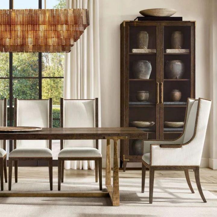 Selene Smoke Glass Rectangle Chandelier 59"