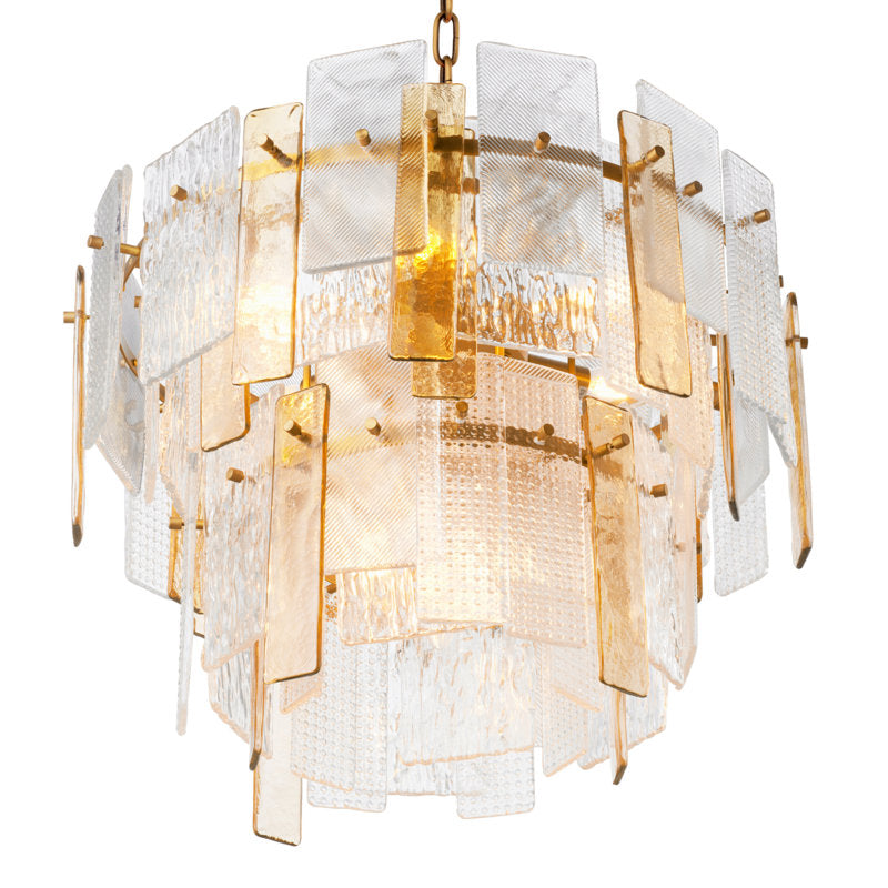 Eichholtz USA Chandelier Cassiano Structure Glass