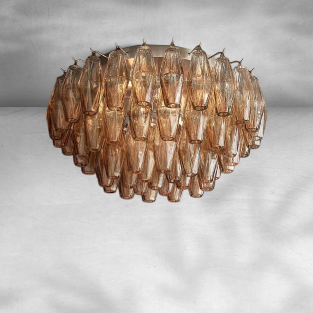 Cyra Glass Flushmount 17"24"