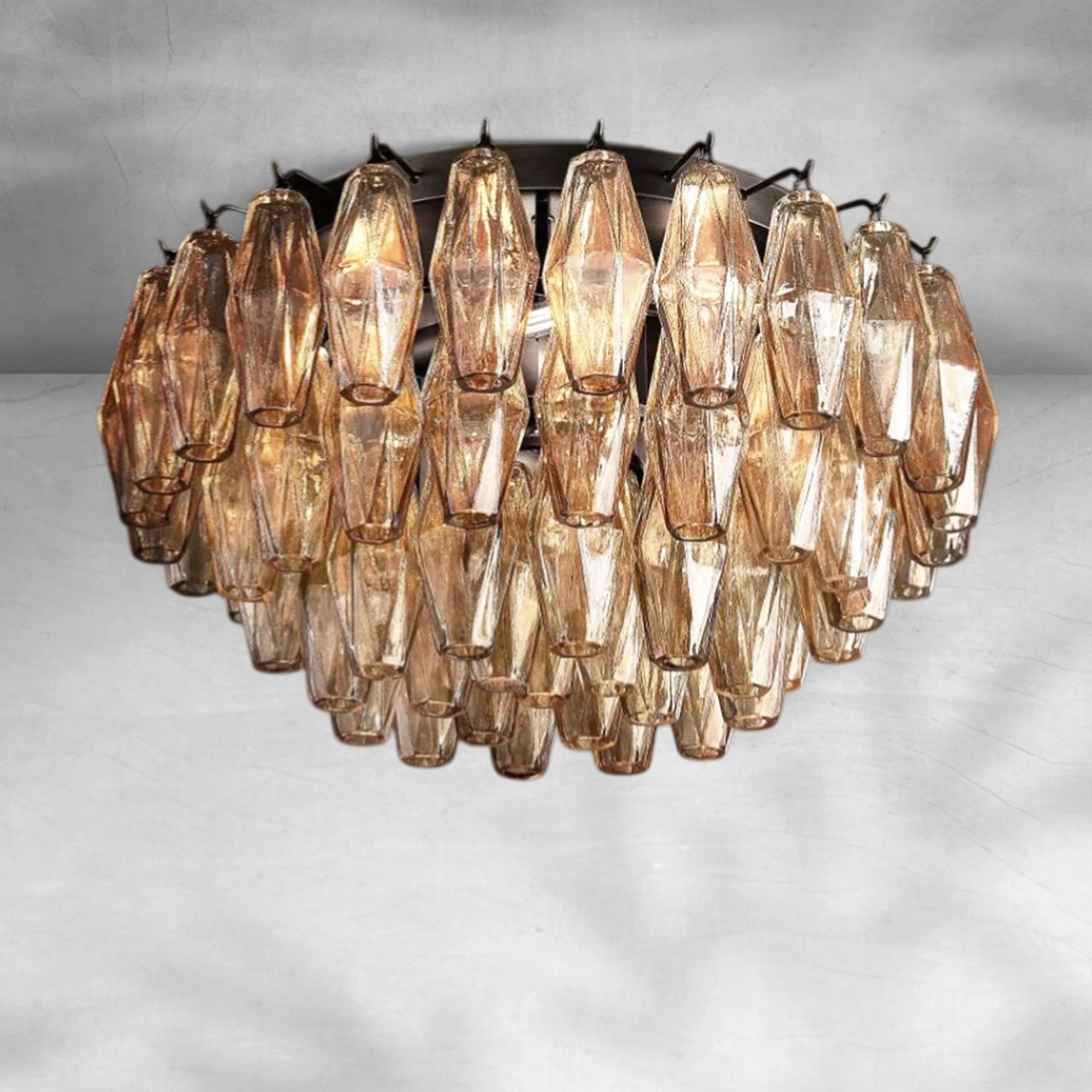 Chiaravalle Glass Flushmount 17"24"