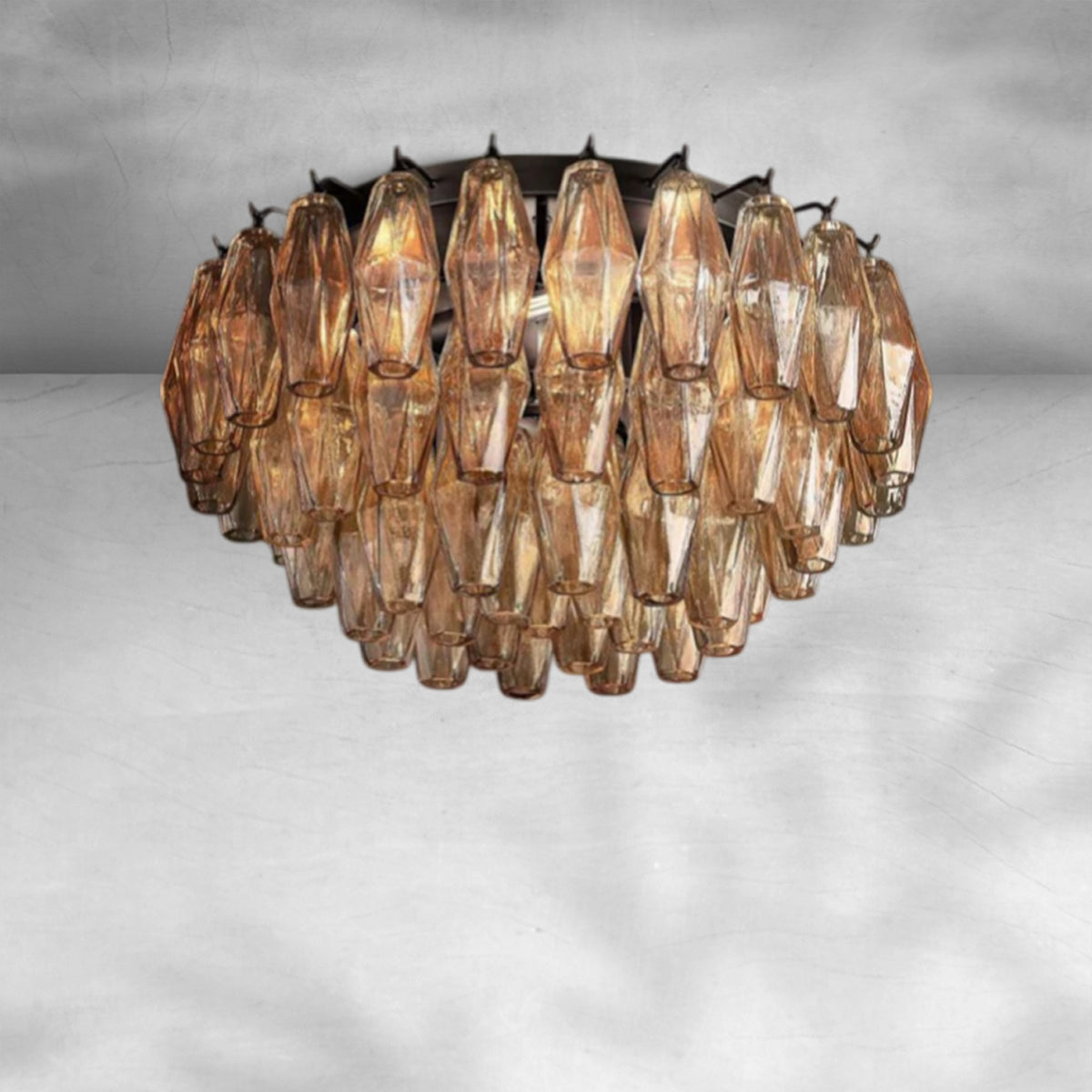 Cyra Glass Flushmount 17"24"