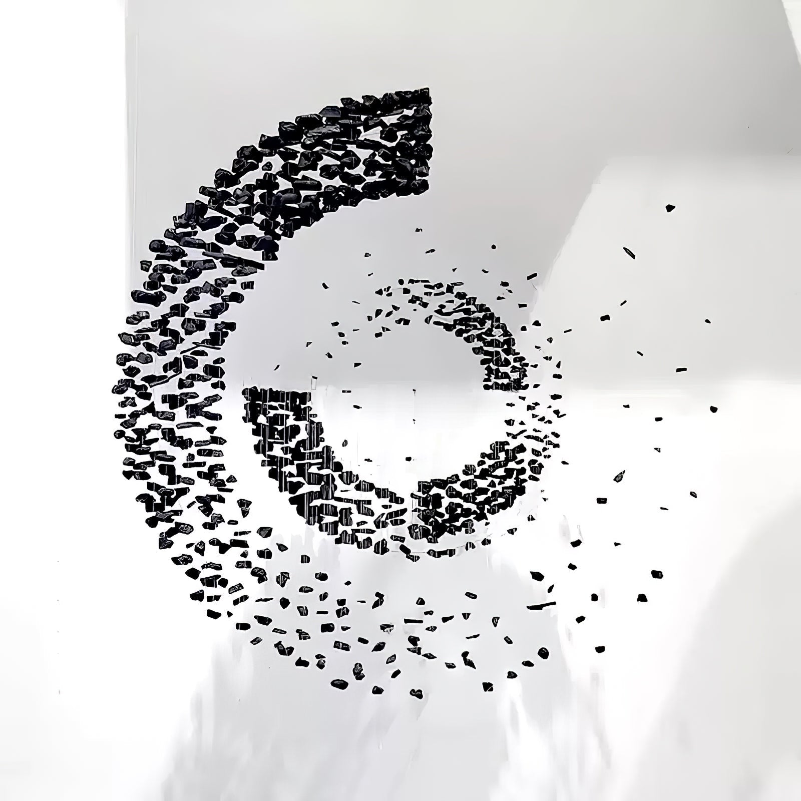 The Charcoal Halo LED Stone Crystal Chandelier