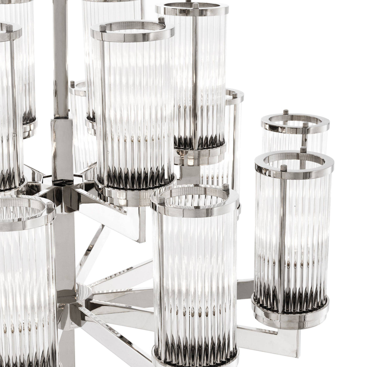 Claridges Modern Chandelier - Nickel