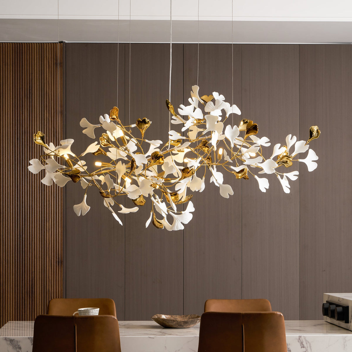 Gingko Ceramics Combination Branch Chandelier