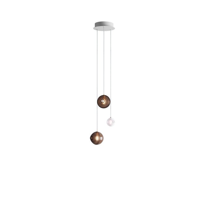 Cosmic Sphere Cascade Glass Chandelier