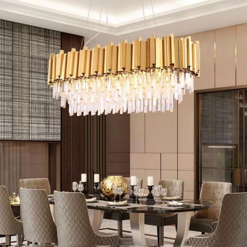 Felipe Crystal Oval Chandelier