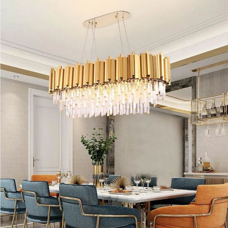 Felipe Crystal Oval Chandelier