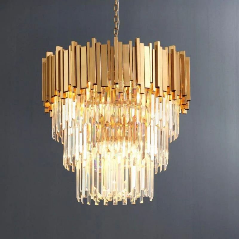 Henri Crystal Round Chandelier