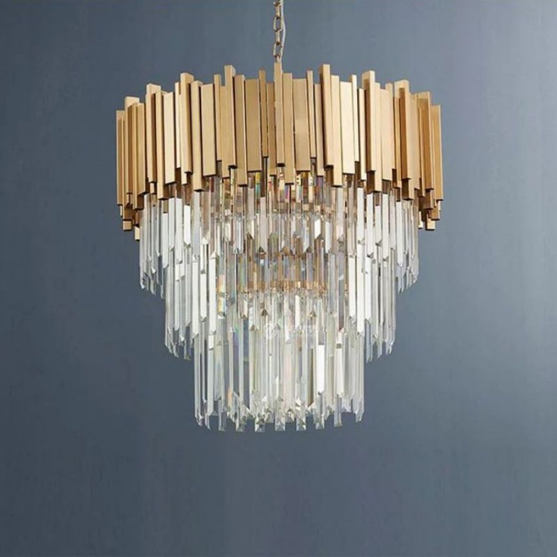 Henri Crystal Round Chandelier
