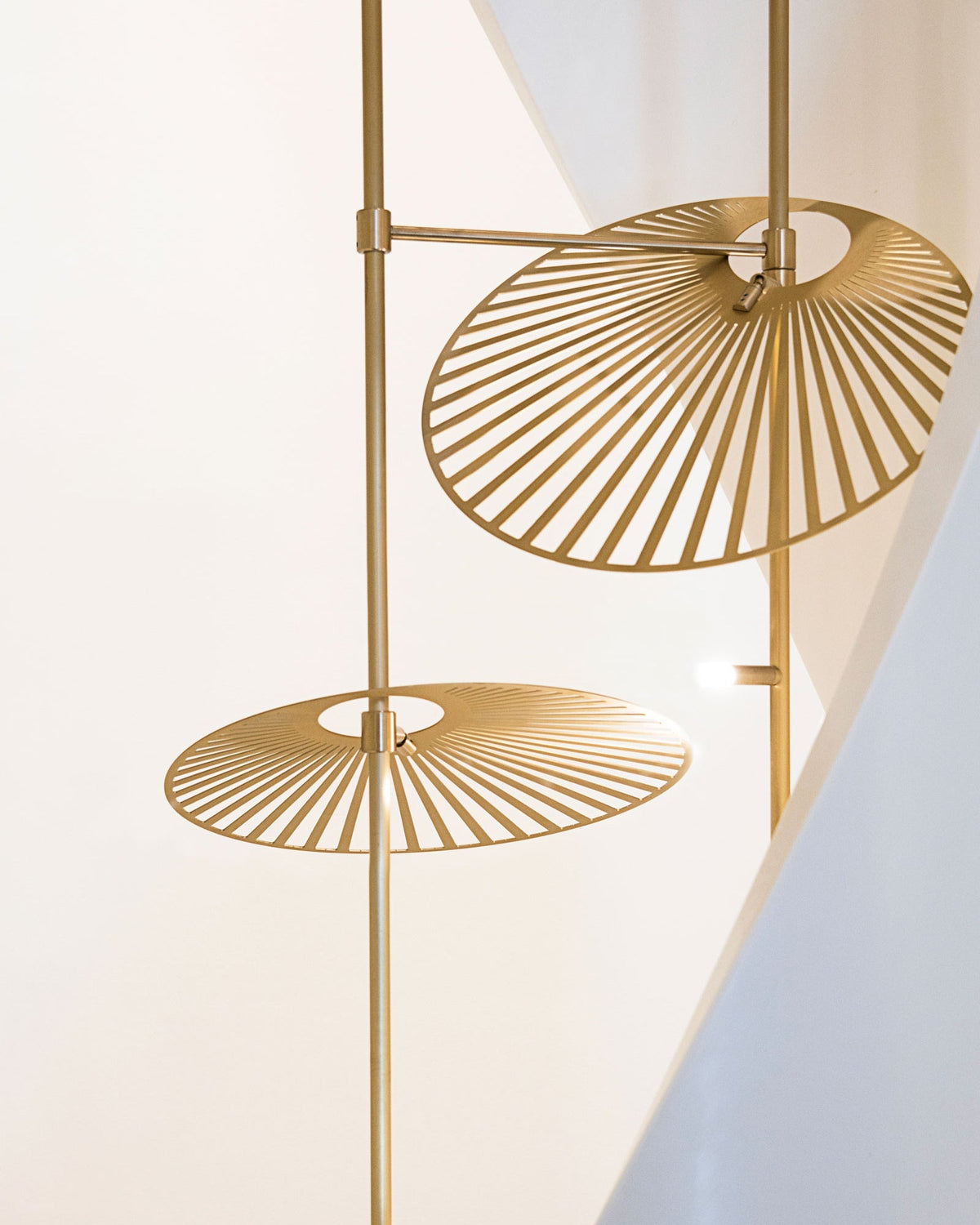 Cattail Leaf Meteor Shower Spiral Chandelier