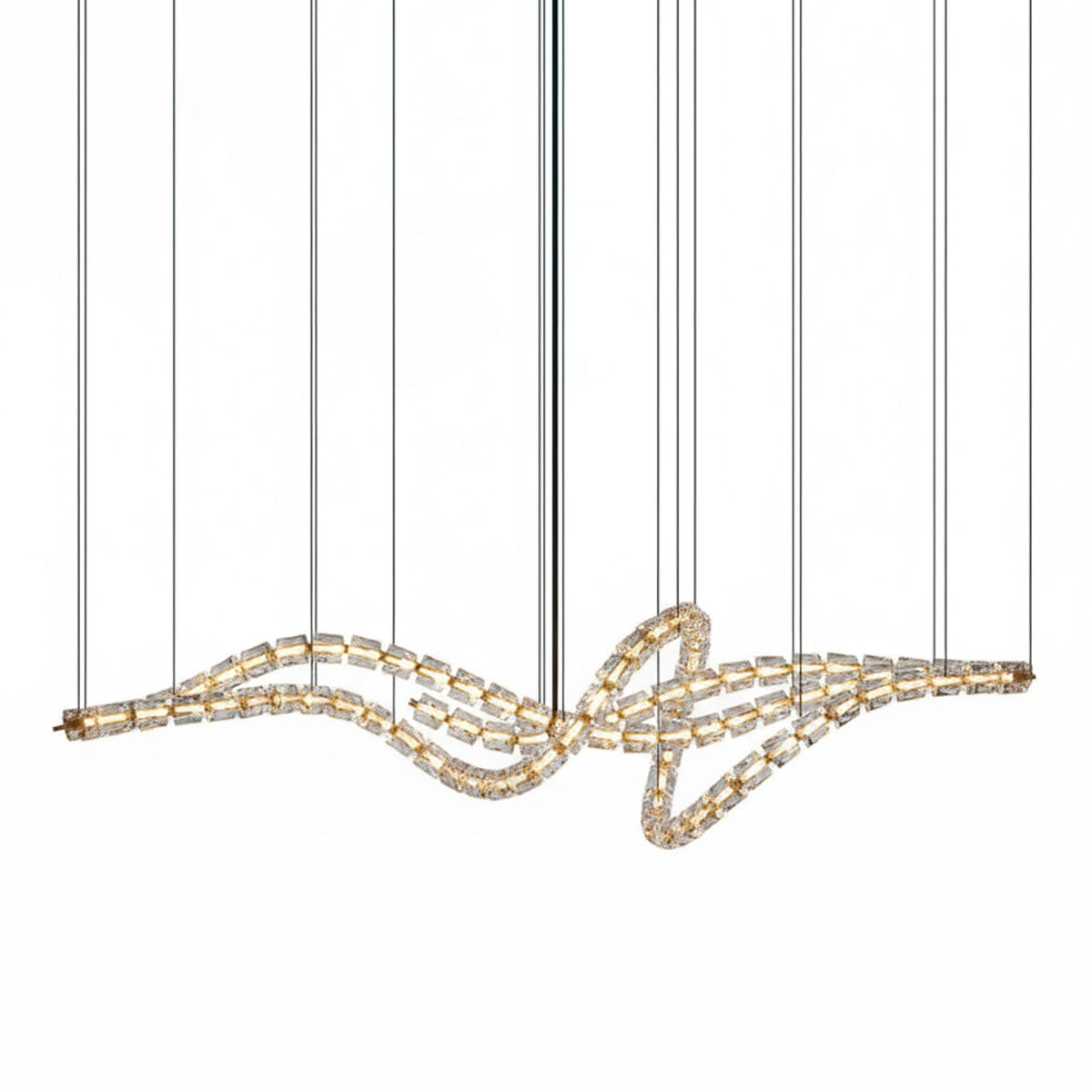Gabriel Gold Crystal Chandelier