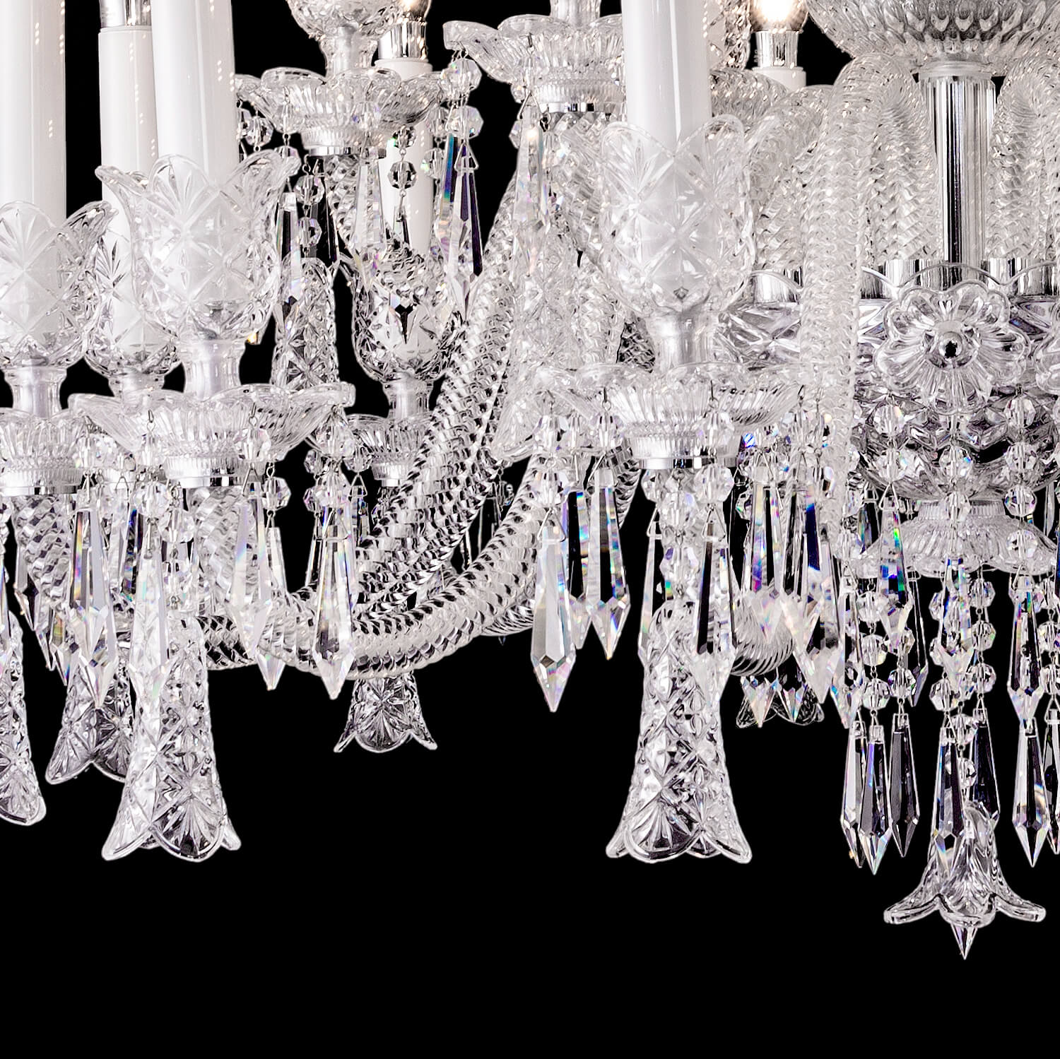 18 lights crystal bell baccarat chandelier