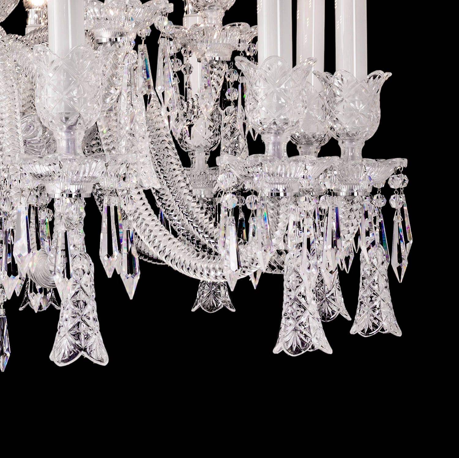18 lights crystal bell baccarat chandelier