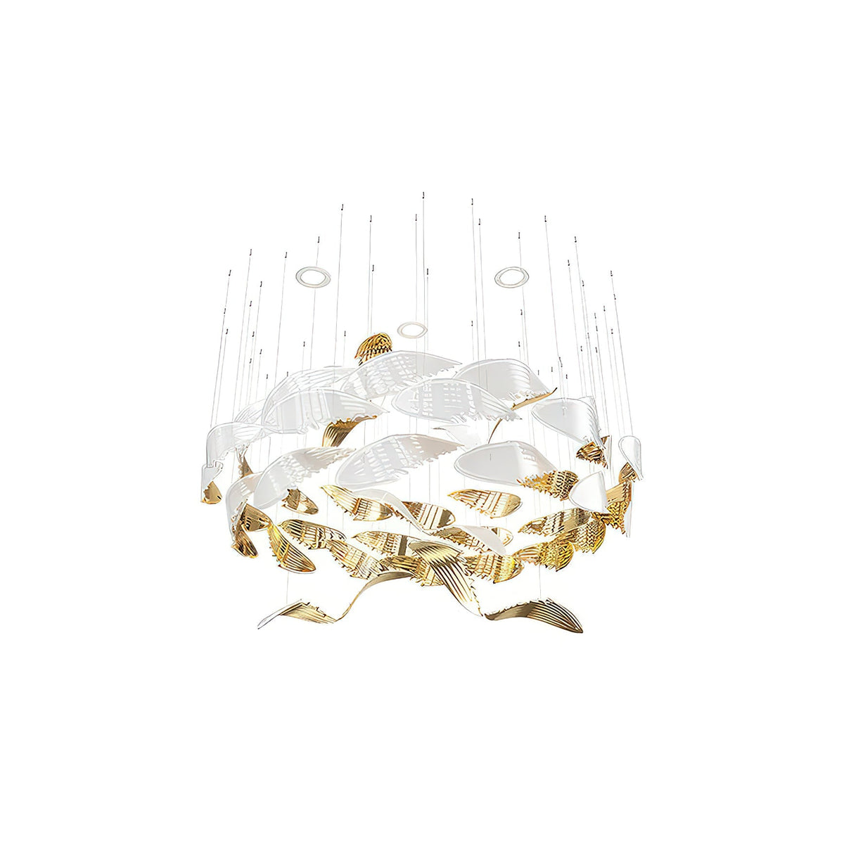 Bennett Meteor Shower Crystal Spiral Chandelier
