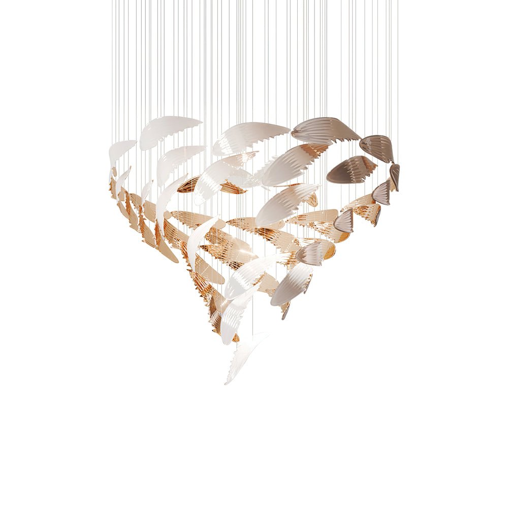 Bennett Meteor Shower Crystal Spiral Chandelier