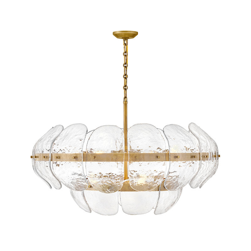 Lillia 9 - Light Steel Dimmable Chandelier
