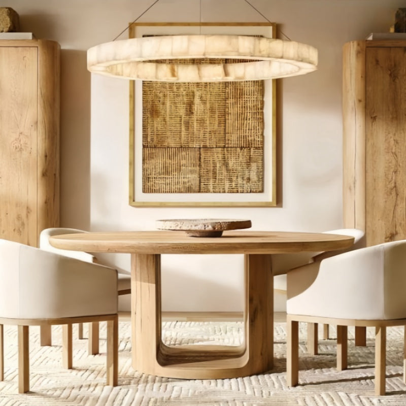 Riora Calcite Round Chandelier 31"40"60"
