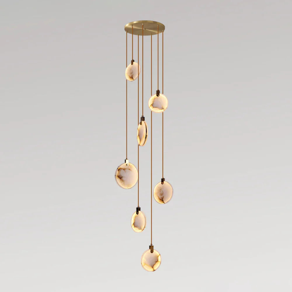 Moonshade Natural Marble Pendant Light Fixture