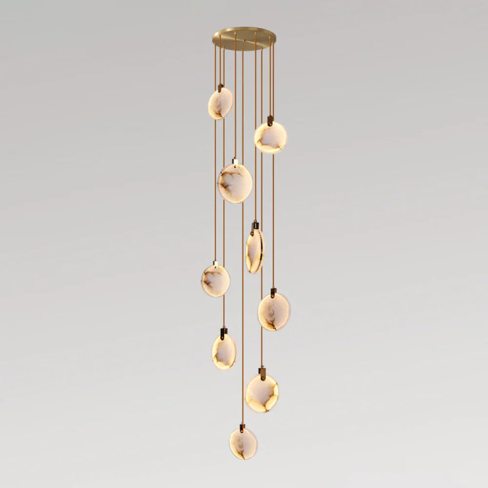 Moonshade Natural Marble Pendant Light Fixture