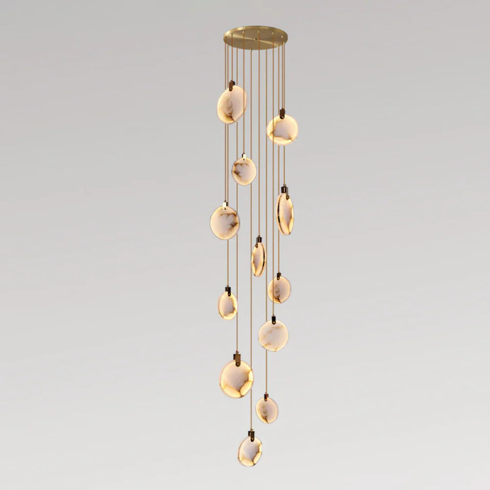 Moonshade Natural Marble Pendant Light Fixture