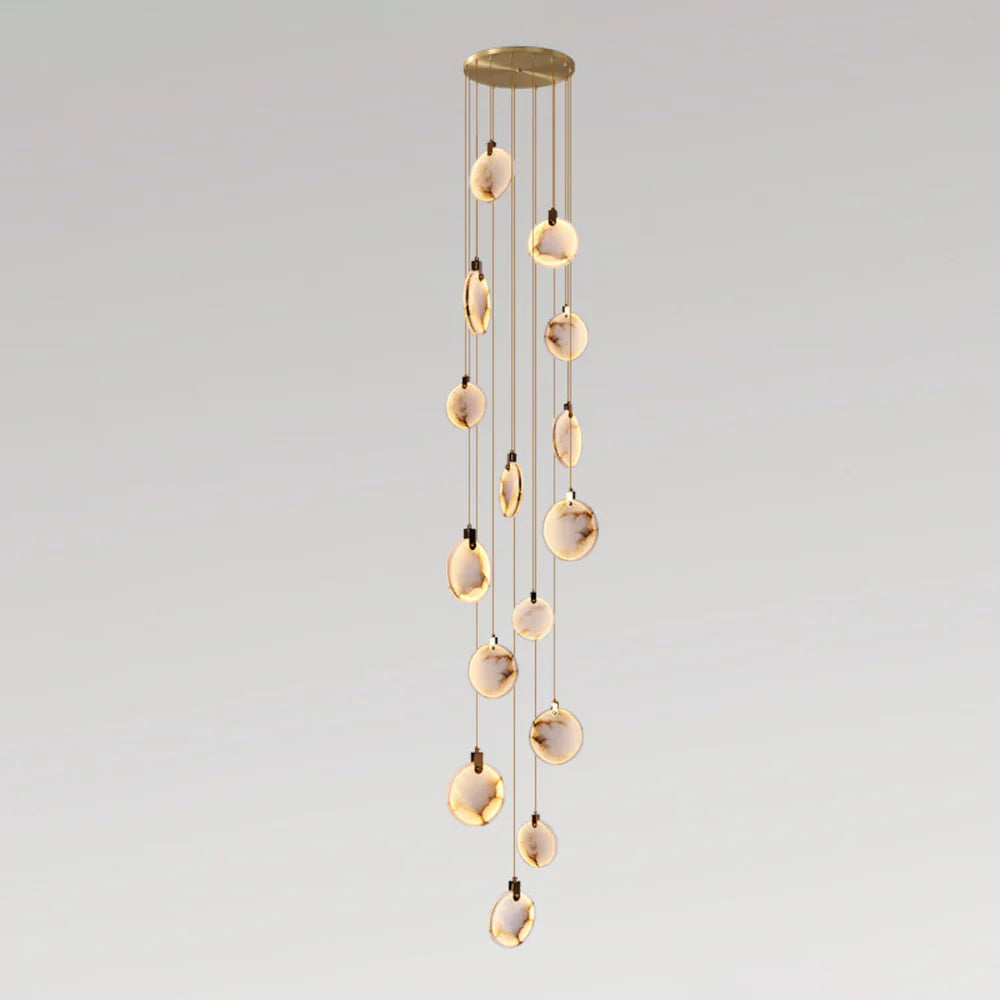 Moonshade Natural Marble Pendant Light Fixture