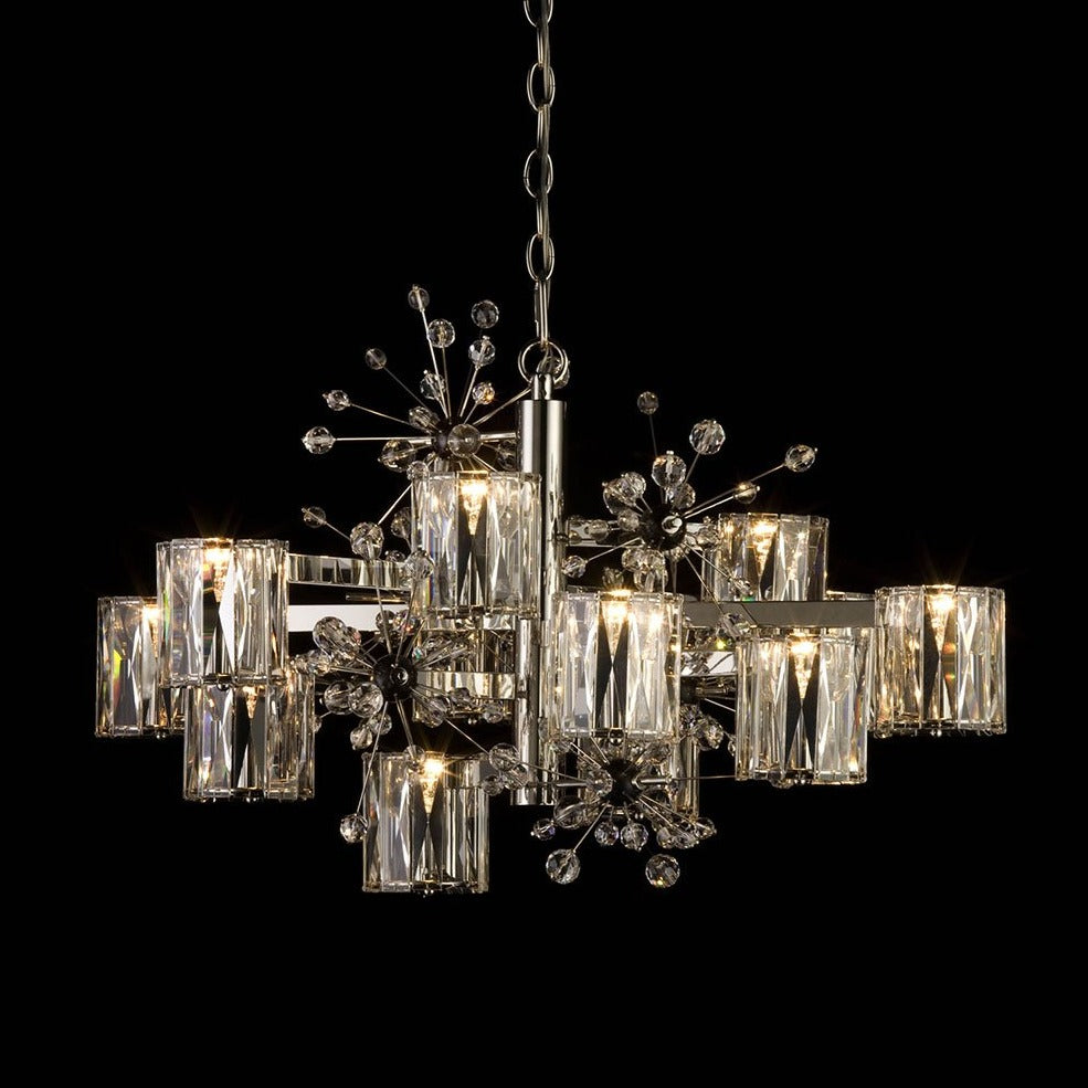 Neoclassicism 12 Light Modern Brass Chandelier