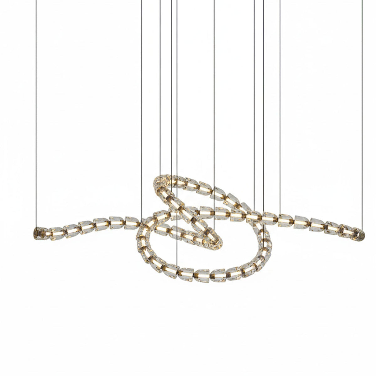 Gabriel Gold Crystal Chandelier