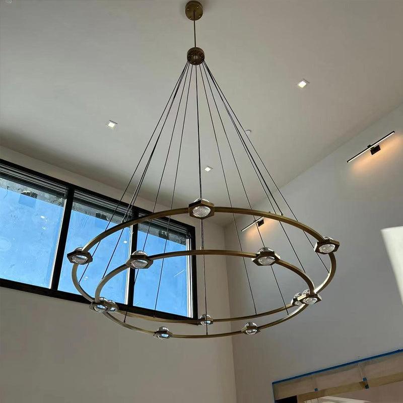 Eldric Two-Tier Round Chandelier 48" 60"