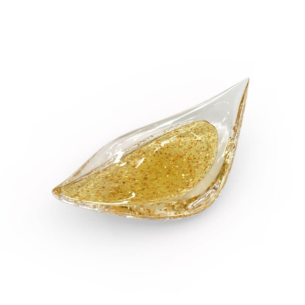 Floating Leaves Meteor Shower Crystal Spiral Chandelier