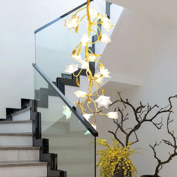Flowers Craftsman Chandelier