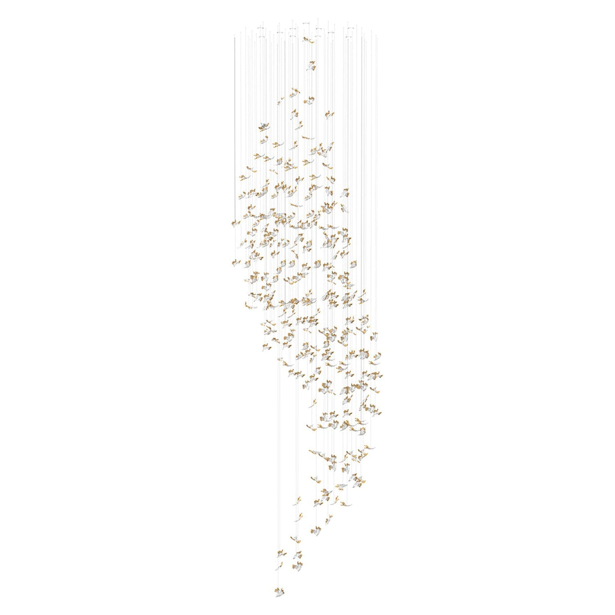 Galaxy Frosted Petals Frozen Chandelier