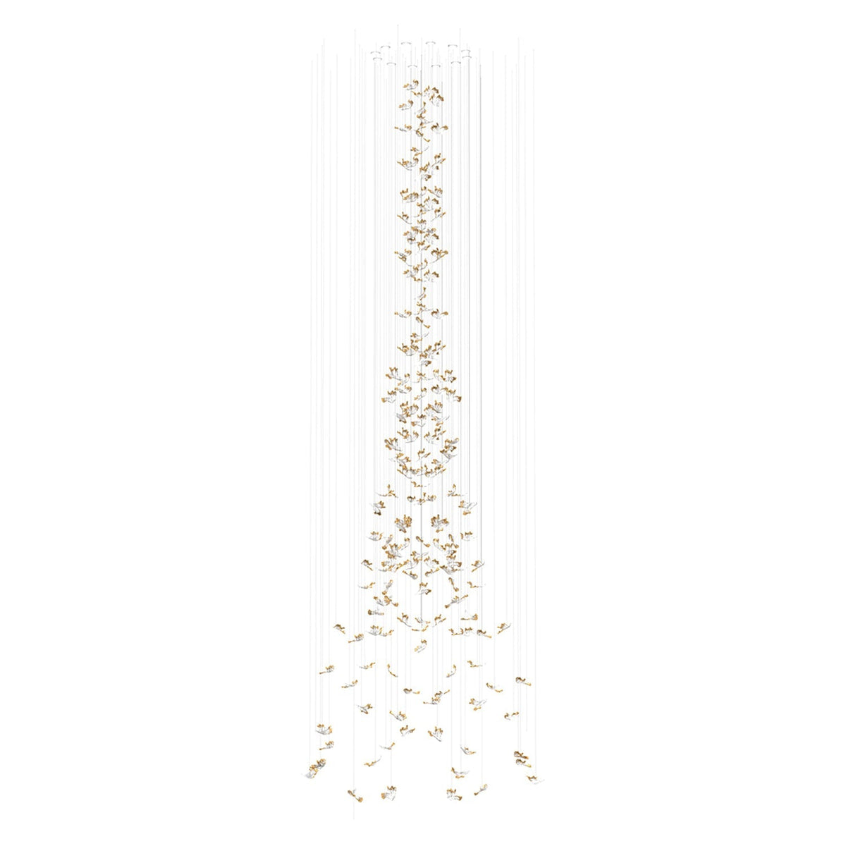 Galaxy Frosted Petals Frozen Chandelier