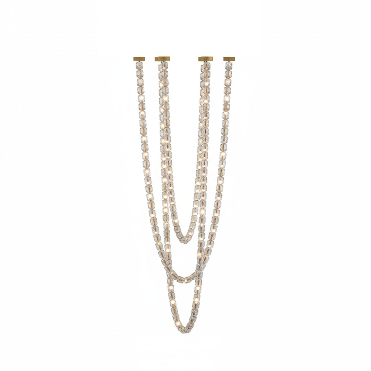 Gabriel Gold Crystal Chandelier