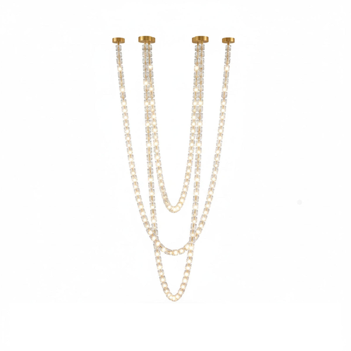 Gabriel Gold Crystal Chandelier