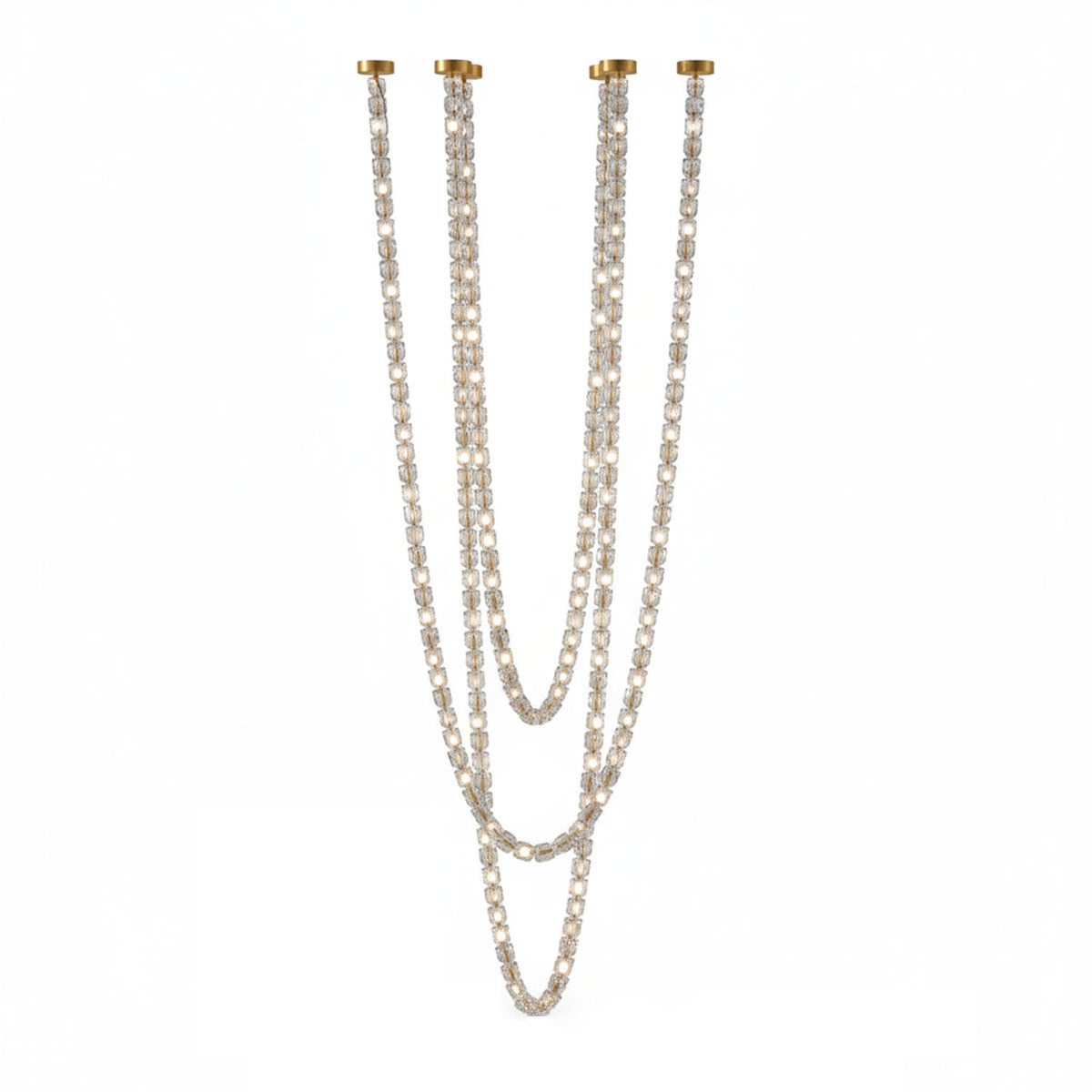 Gabriel Gold Crystal Chandelier