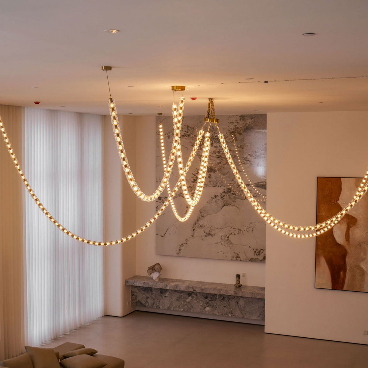 Gabriel Gold Crystal Chandelier