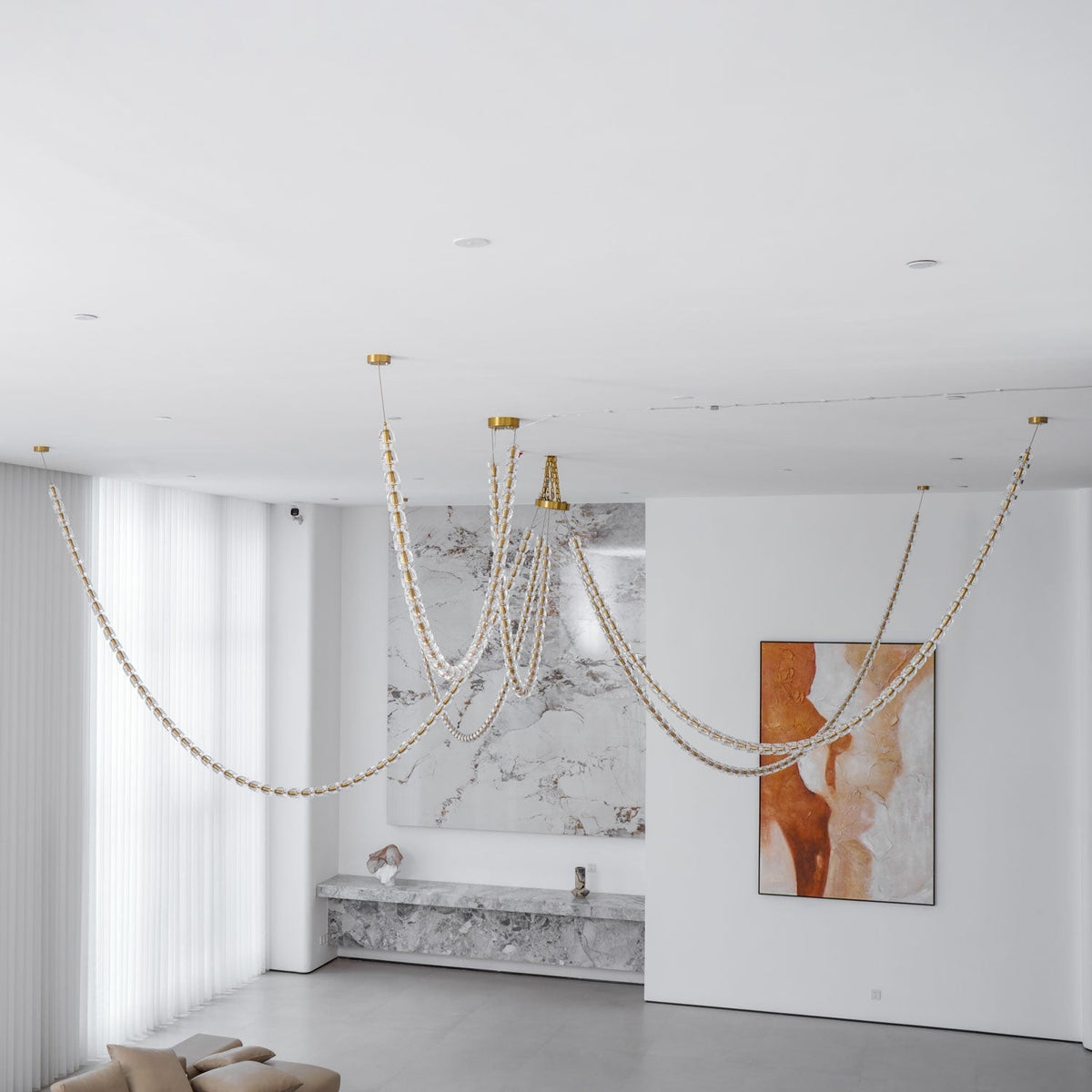 Gabriel Gold Crystal Chandelier