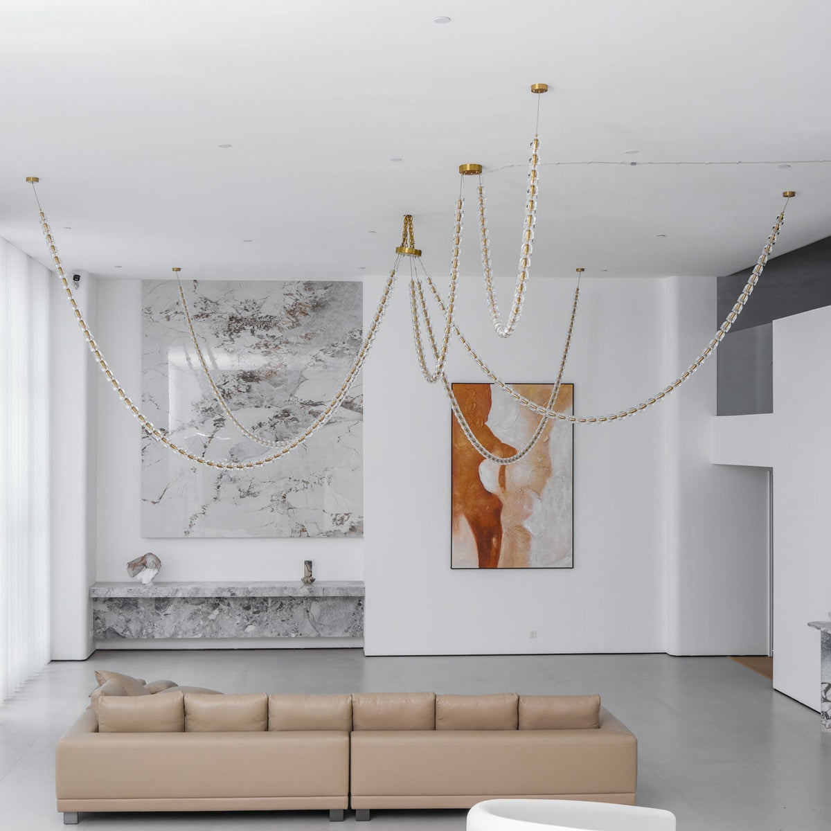 Gabriel Gold Crystal Chandelier