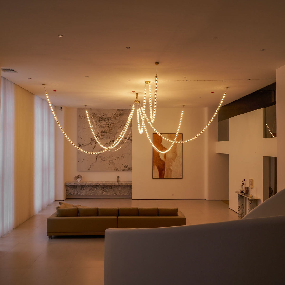 Gabriel Gold Crystal Chandelier
