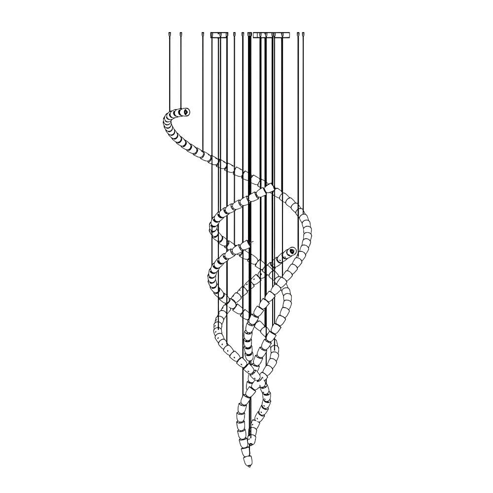 Gabriel Gold Crystal Chandelier