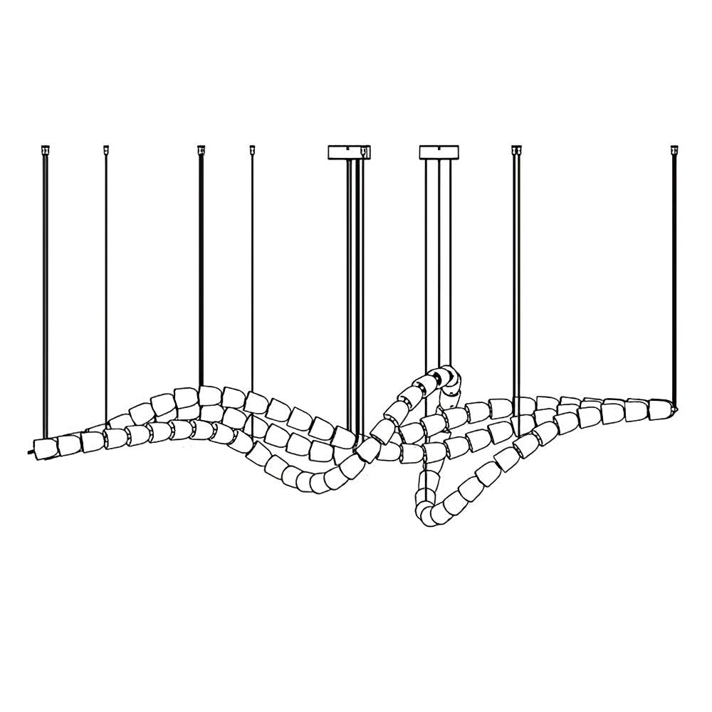 Gabriel Gold Crystal Chandelier