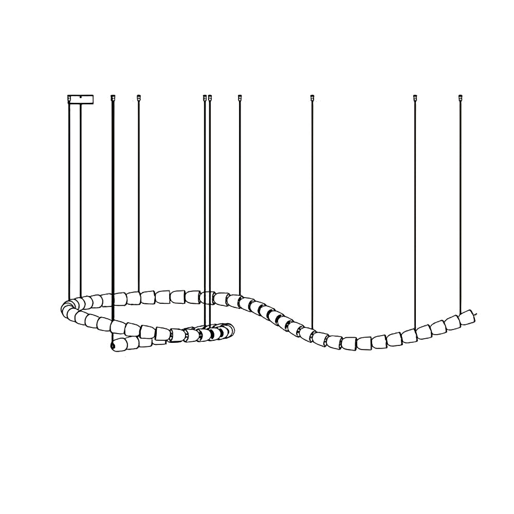 Gabriel Gold Crystal Chandelier