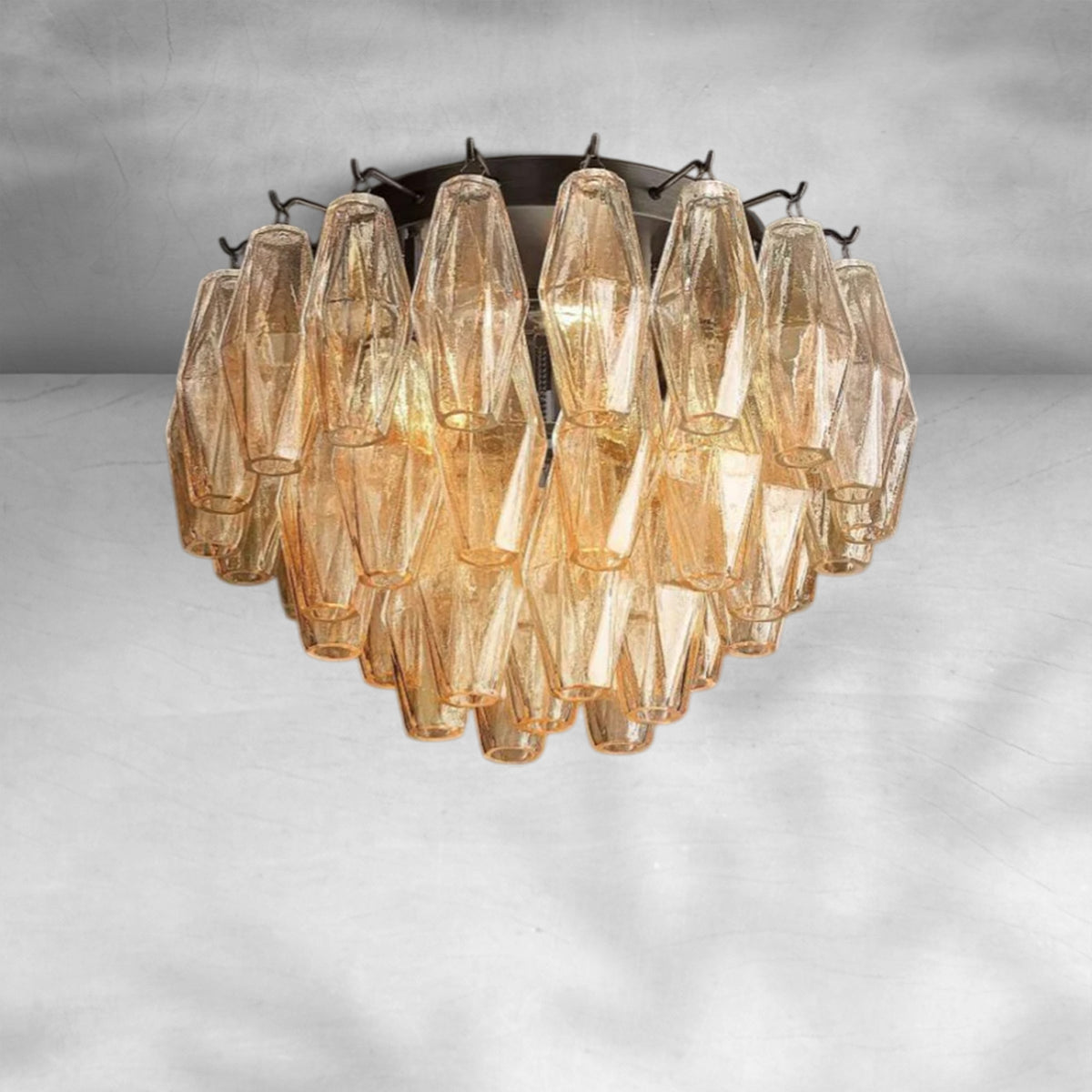 Cyra Glass Flushmount 17"24"
