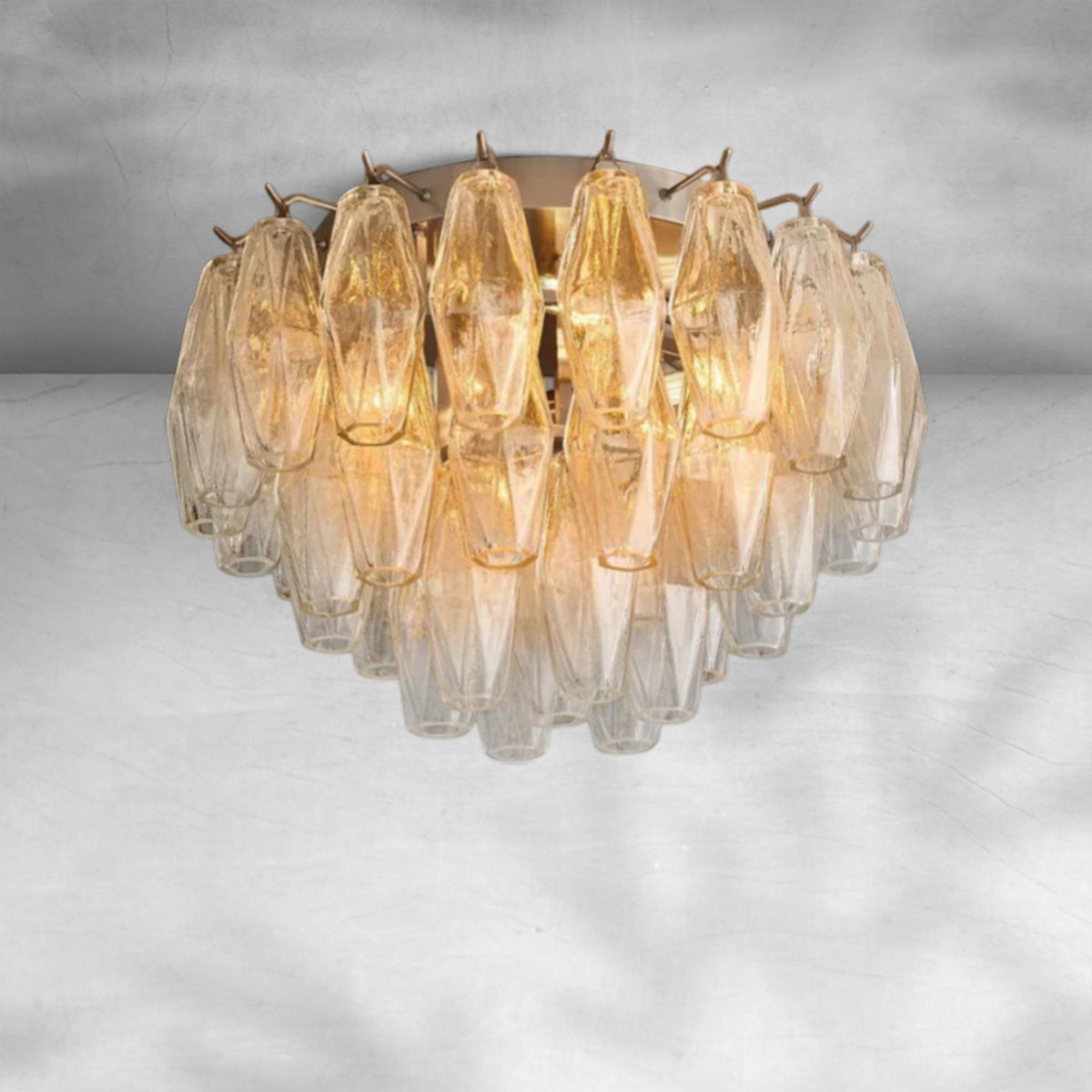 Cyra Glass Flushmount 17"24"
