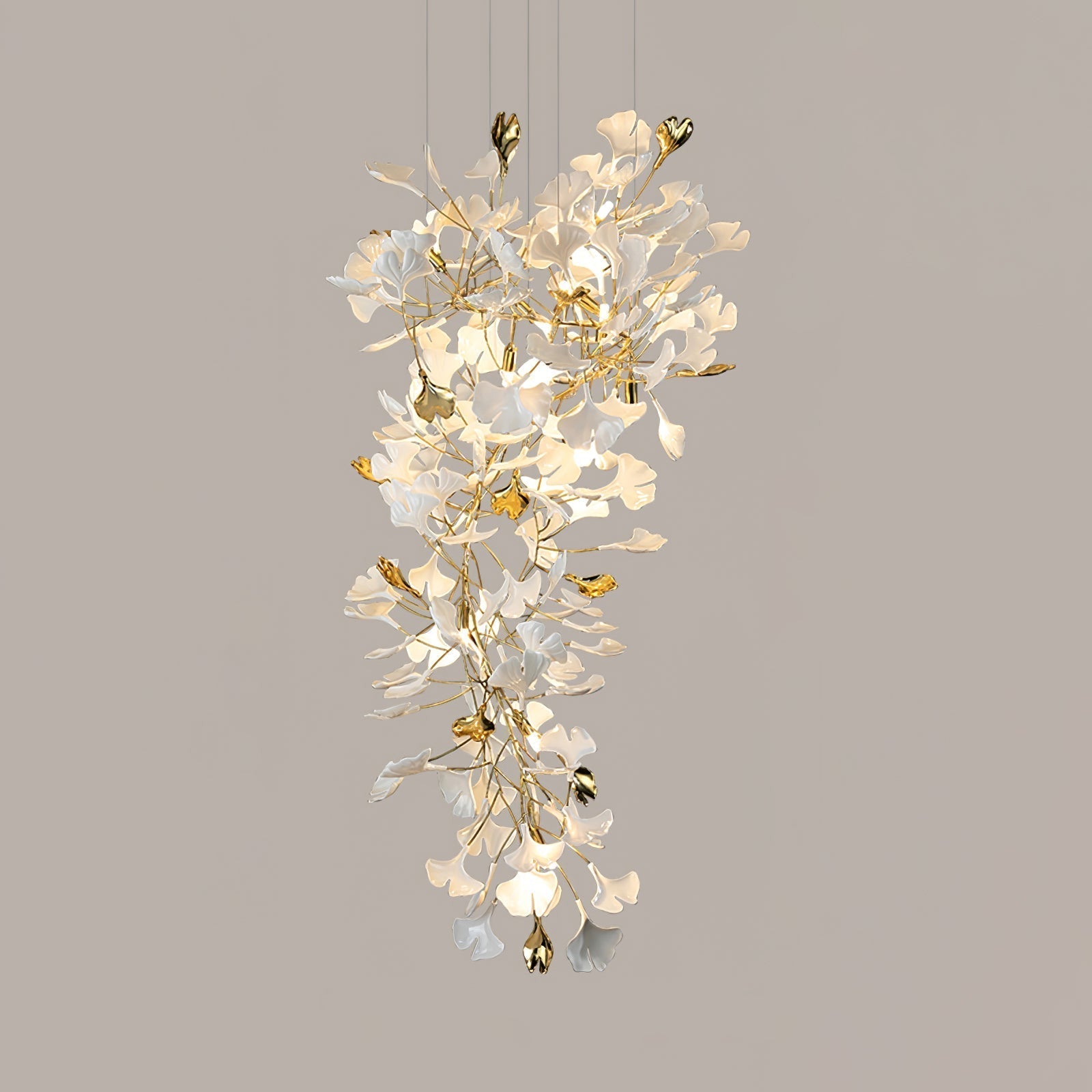 Gingko Ceramic Branch Chandelier Z