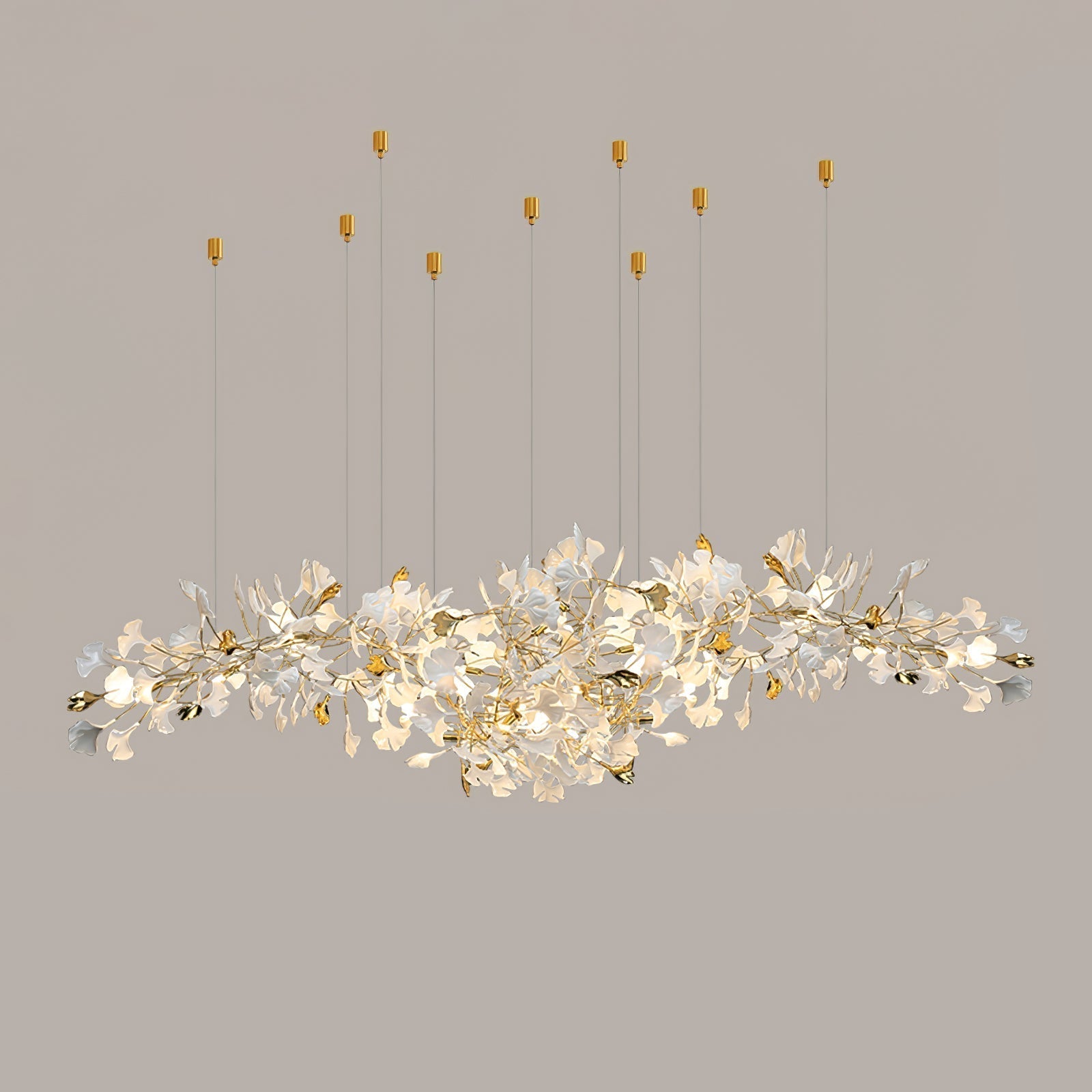 Gingko Ceramic Branch Chandelier Z