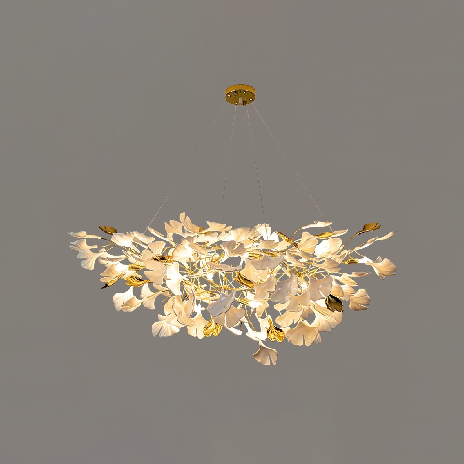 Gingko Ceramic Branch Chandelier Z
